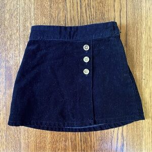Janie and Jack 18-24 Months Black Fine Wale Corduroy Skirt